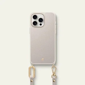Ciel by CYRILL iPhone 15 Pro Max Askılı Kılıf Classic Charm Mag MagSafe özellikli Cream - ACS06637