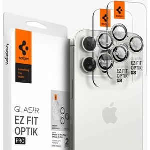 iPhone 17 Pro Max / 17 Pro / 16 Pro Max / 16 Pro / 15 Pro Max / 15 Pro / 14 Pro Max / 14 Pro Kamera Lens Camı Koruyucu Kolay Kurulum Glas.tR EZ Fit Optik Pro (2 Adet) White Titanium - AGL07165