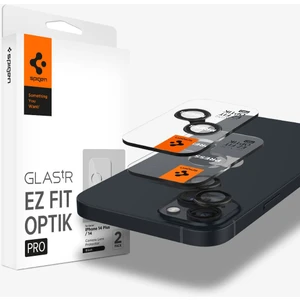 iPhone 15 / 15 Plus / 14 / 14 Plus Kamera Lens Camı Koruyucu Kolay Kurulum GLAS.tR EZ Fit Optik Pro (2 Adet) Black - AGL05213
