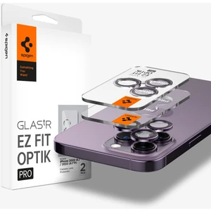 iPhone 16 Pro Max / 16 Pro / 15 Pro Max / 15 Pro / 14 Pro Max / 14 Pro Kamera Lens Camı Koruyucu Kolay Kurulum GLAS.tR EZ Fit Optik Pro (2 Adet) Deep Purple - AGL05597