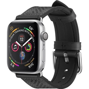 Apple Watch 49mm Ultra Seri 3/2/1 - 46mm Seri 11/10 - 45mm Seri 9/8/7 - 44mm Seri SE3/SE2/SE/6/5/4 ile Uyumlu Kordon Kayış Band Retro Fit Black - 062MP25079
