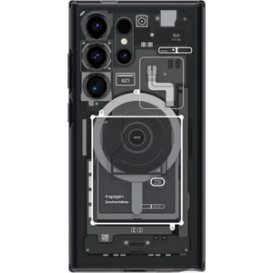 Galaxy S24 Ultra ile uyumlu Kılıf Ultra Hybrid OneTap Metal Ring MagFit Zero One - ACS07298