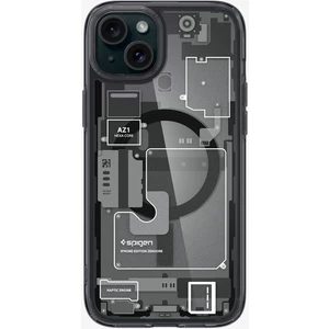iPhone 15 Plus Kılıf Ultra Hybrid Zero One MagFit MagSafe özellikli Black - ACS06664
