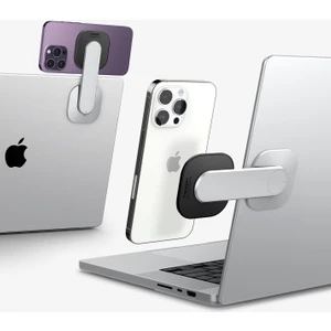 OneTap Webcam iPhone için Manyetik Telefon Tutucu MagSafe özellikli Monitor / Laptop Silver - AMP06049