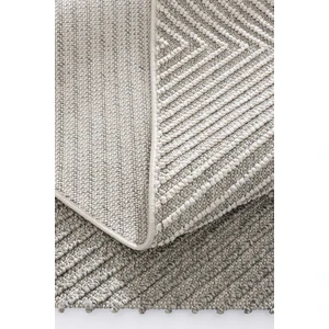 Koza Halı Retro Krem Gri Geometrik Desenli Tozumaz Salon Koridor Balkon Teras Bahçe Oturma Odası Halısı 19270A