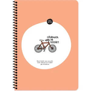 Hisli Şeyler A4 Çizgili Spiralli Stickerli Defter