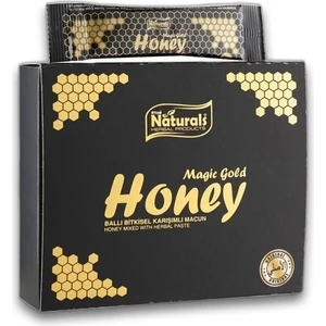 Magic Gold Honey (12 Servis)  Ballı Pekmezli Ginseng Karışımlı En Doğal Bitkisel Maksimum Enerji Macunu