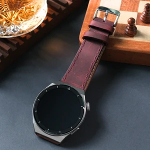 Hakiki Deri Saat Kordonu Bordo( 20MM ) Klasik Saat Kayışı Omega Nacar Seiko Tudor Citizen Lacoste Casio Fossil Calvin Klein Armani Tissot Deri Kayış