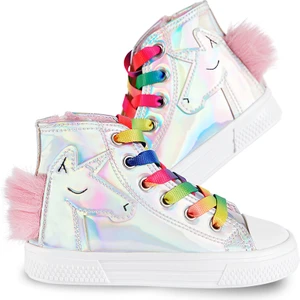 Kız Çocuk Unicorn Hologramlı Kız Sneakers