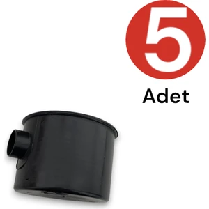 Norm Buat Kasa Anahtar Priz Kasası Sıva Altı Plastik Siyah Kapaksız 5 Adet
