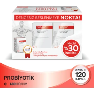 Probiyotik Çinko ve Krom İçeren Takviye Edici Gıda 2’li Set 120 Kapsül – Abdi İbrahim
