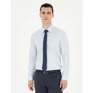 Pierre Cardin Erkek Açık Mavi Slim Fit Uzun Kollu Basic Gömlek 50286102-VR003