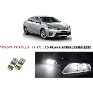 Toyota Corolla (2013-2017) LED Plaka Aydınlatma Ampul Seti  Beyaz
