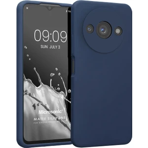 Matte Silicone Xiaomi Redmi A3 Kılıf Lacivert