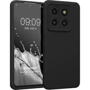 Matte Silicone Xiaomi Mi 14 Kılıf Siyah