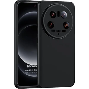 Matte Silicone Xiaomi Mi 14 Ultra Kılıf Siyah