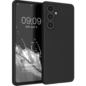 Matte Silicone Samsung Galaxy M55 Kılıf Siyah