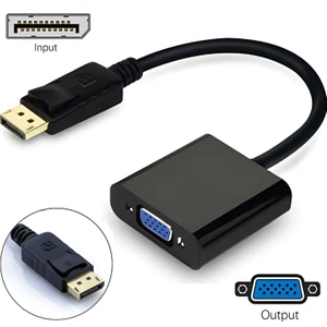Ulu Bilgisayar Displayport To VGA Dönüştürücü Çevirici Adaptör