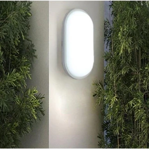 Ucuz Geldi Banyo Tavan Lambası Aydos 20W Oval Balkon Tavan Lambası 6400K Beyaz LED Işık Teras Duvar Lambası
