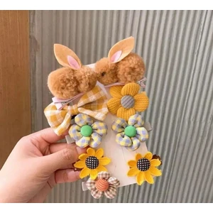 Batu Giyim Kız Bebek ve Çocuk Tavşanlı Toka Seti