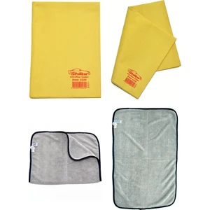3224 Mikrofiber Güderi Oto Kurulama Bezi ve Spark 2315 Uber Oto Kurulama Havlusu (2'li Set)