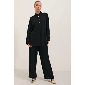 6631 Oversize Alt-Üst Takım - Siyah