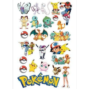 Parti Dükkanım Pokemon Sticker 33*48 Cm