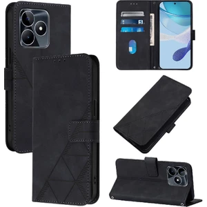 Manyi Mall Realme C53 4G/C51 4g Pu Deri Kredi Kartı Tutucu Flip Folio Için Kılıf (Yurt Dışından)
