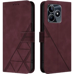 Manyi Mall Realme C53 4G/C51 4g Pu Deri Kredi Kartı Tutucu Flip Folio Için Kılıf (Yurt Dışından)