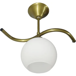 Mutu Ticaret Fuji Eskitme Tekli Beyaz Camlı Avize | Kaliteli Modern Metal Avize