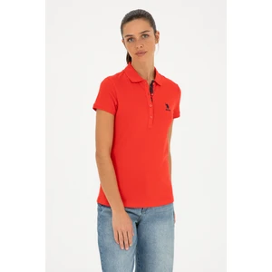 U.S. Polo Assn. Kadın Kırmızı Tişört Basic 50280060-VR030