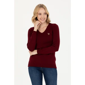 U.S. Polo Assn. Kadın Bordo Kazak /Triko 50269018-VR014