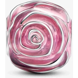 Poseidons Jewellery Açan Pembe Gül Charm