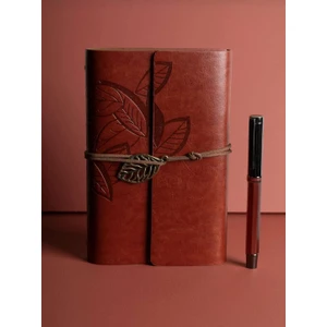 Mrs Shopping Mr Deri Kraft Kağıtlı Defter ve Kalem Seti Hediye Seti Özel Tasarım
