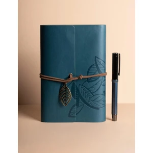 Mrs Shopping Mr Deri Kraft Kağıtlı Defter ve Kalem Seti Hediye Seti Özel Tasarım