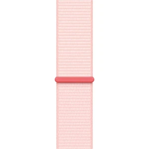 Megafox Teknoloji Apple Watch 3/4/5/6/7/8/9/se Ultra Uyumlu Kordon Klasik Hasır Örgü Spor Kayış, Pearl Pi