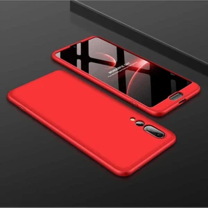 Megafox Teknoloji Huawei P20 Pro Uyumlu Kılıf Ays Kapak, Kırmızı