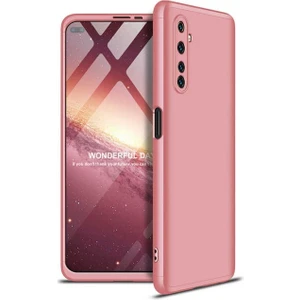 Megafox Teknoloji Realme 6 Uyumlu Kılıf Ays Kapak, Rose Gold