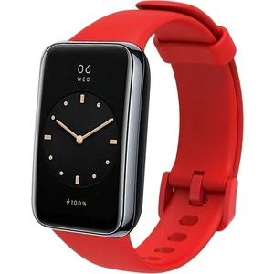 Megafox Teknoloji Xiaomi Mi Band 7 Pro Uyumlu Kordon Silikon Yumuşak Spor Soft Yüzey Esnek Kayış, Kırmızı