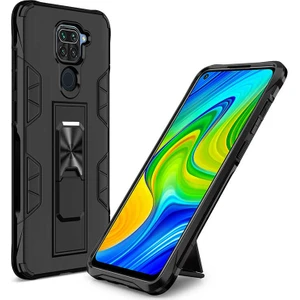 Megafox Teknoloji Xiaomi Redmi Note 9 Uyumlu Kılıf Volve Kapak, Siyah