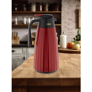 Kırmızı 1,5 Litre Cam Termos