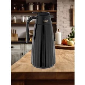 Siyah 1,5 L Cam Termos