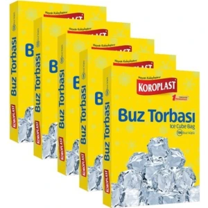 Buz Torbası 196 Küp - 5 Paket