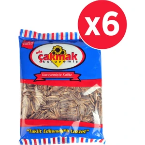 Ada Çakmak Kuruyemiş Çakmak Ayçekirdeği 250 gr Tuzlu Siyah x 6 Adet