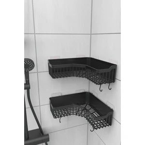 Ata Home Köşe Banyo Organizeri Yapışkanlı 2 Adet Derin Tasarım 10 kg Taşıma Kapasitesi