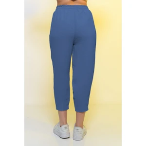 Yüksek Bel Slouchy Kadın Pantolon Fit Basic Relax Fit Rahat Kalıp