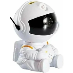 Lw-6 Mini Beyaz Yıldız Projektör Astronot Işıklı Galaksi Samanyolu Projektör Gece Lambası