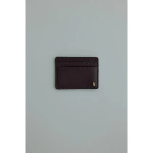 Suud Collection Kadın Acı Kahve Cheri Cüzdan Suni Deri Şık Tasarım Kartlık Bölmeli