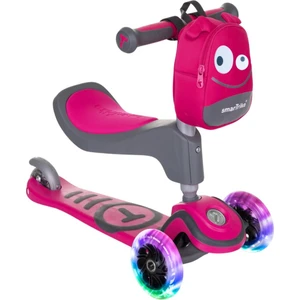 Smartrike T1 3’ü 1 Arada Oturaklı ve Çantalı Çocuk Scooterı (15 Ay - 5 Yaş)-Pink