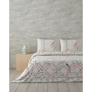 English Home Sakura Fence Çift Kişilik Nevresim Takımı Krem